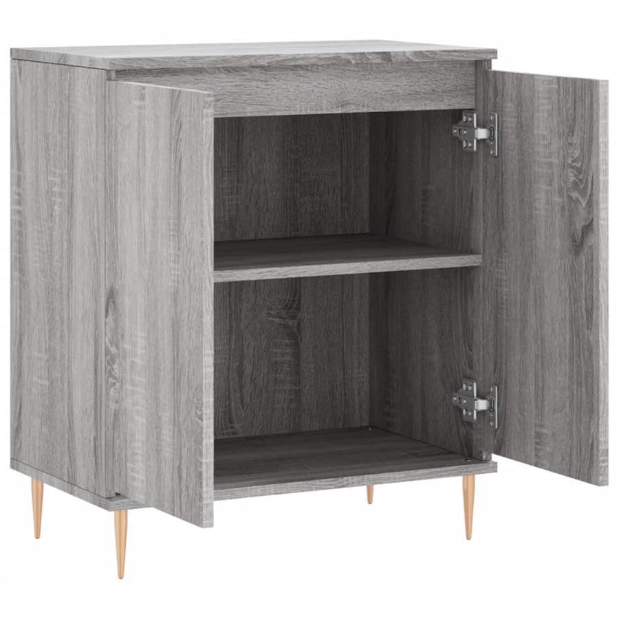 Dressoir 60X30X75 Cm Bewerkt Hout Grijs Sonoma Eikenkleurig