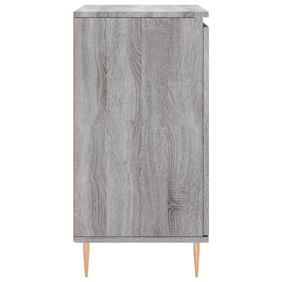 Dressoir 60X30X75 Cm Bewerkt Hout Grijs Sonoma Eikenkleurig