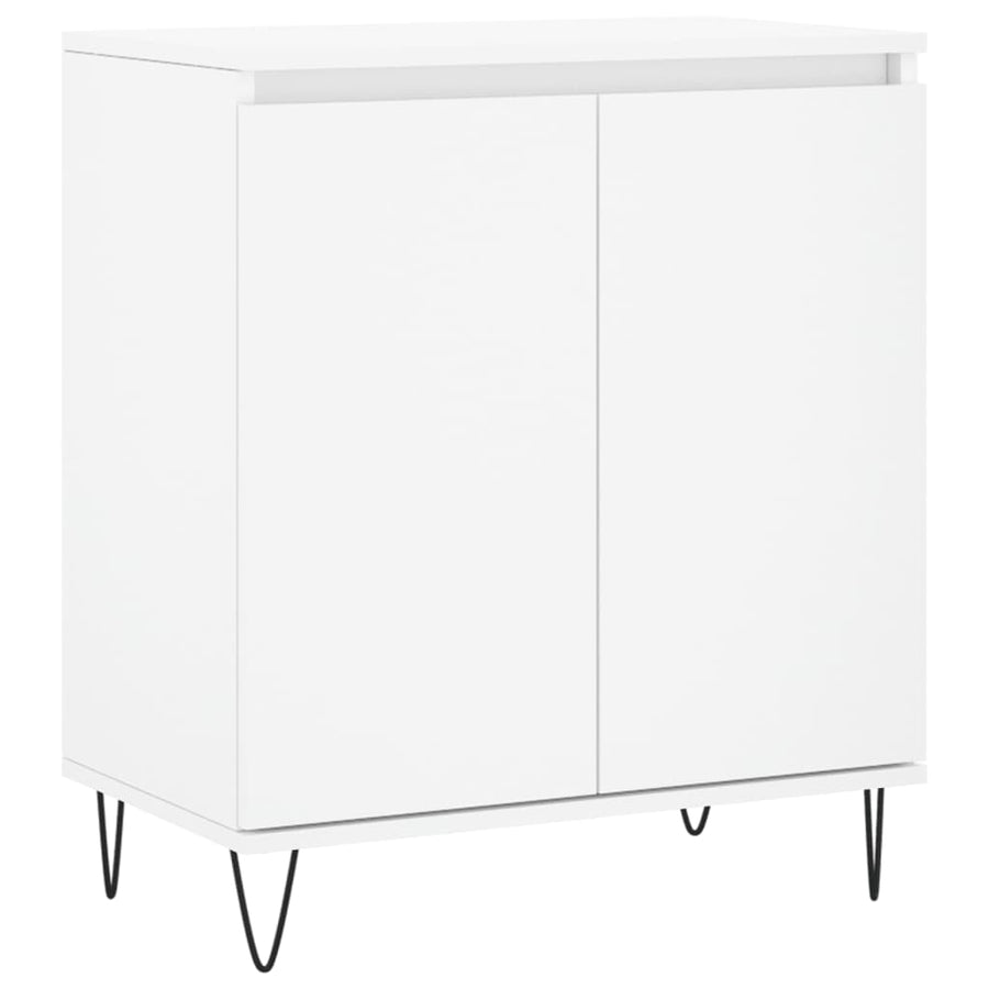 Dressoir 60X35X70 Cm Bewerkt Hout Wit
