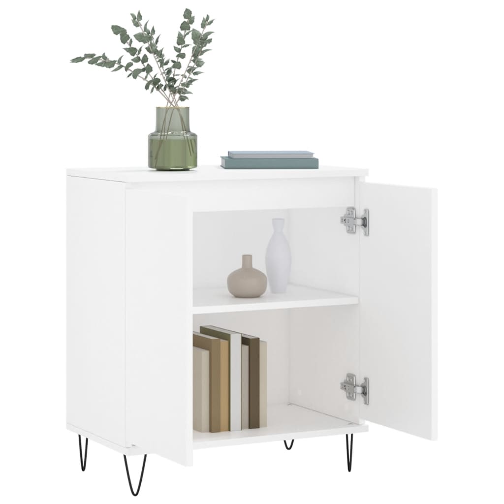 Dressoir 60X35X70 Cm Bewerkt Hout Wit
