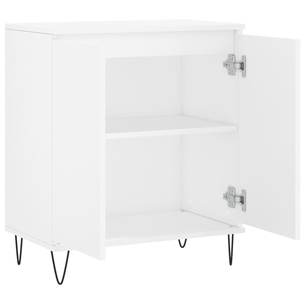 Dressoir 60X35X70 Cm Bewerkt Hout Wit