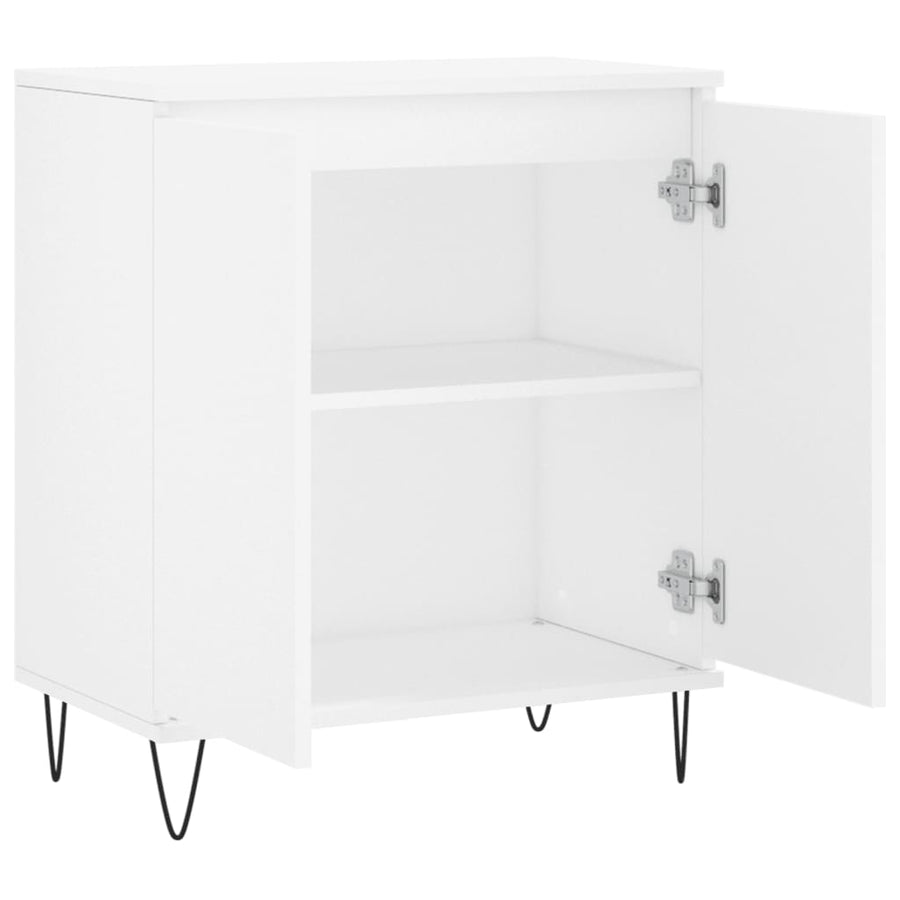 Dressoir 60X35X70 Cm Bewerkt Hout Wit
