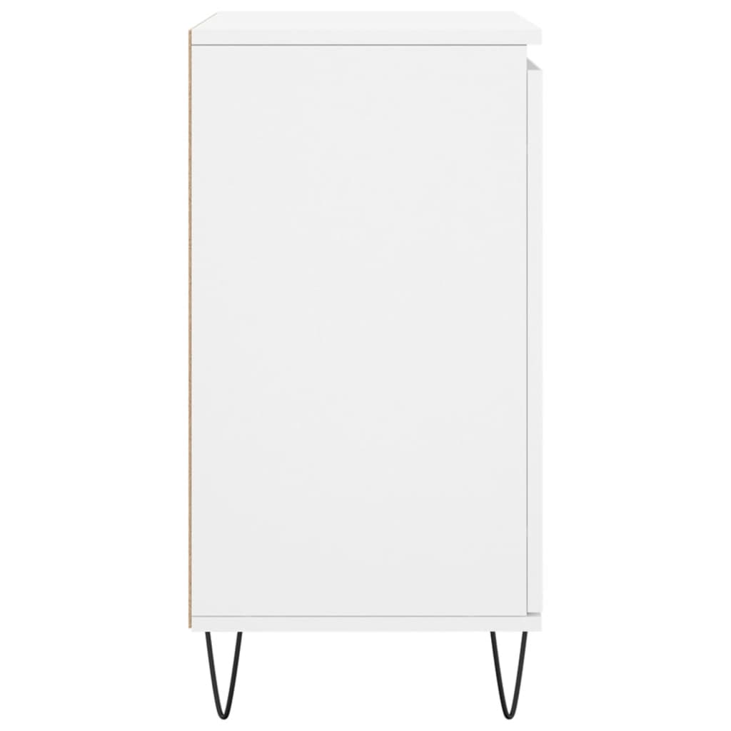 Dressoir 60X35X70 Cm Bewerkt Hout Wit
