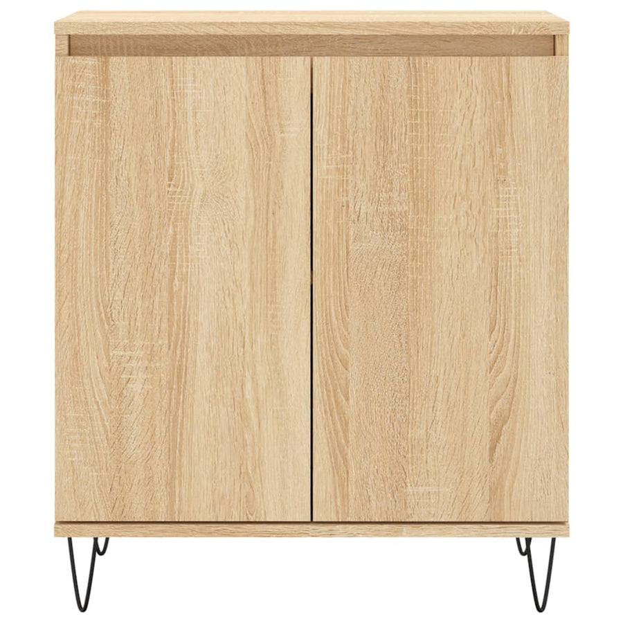 Dressoir 60X35X70 Cm Bewerkt Hout Sonoma Eikenkleurig