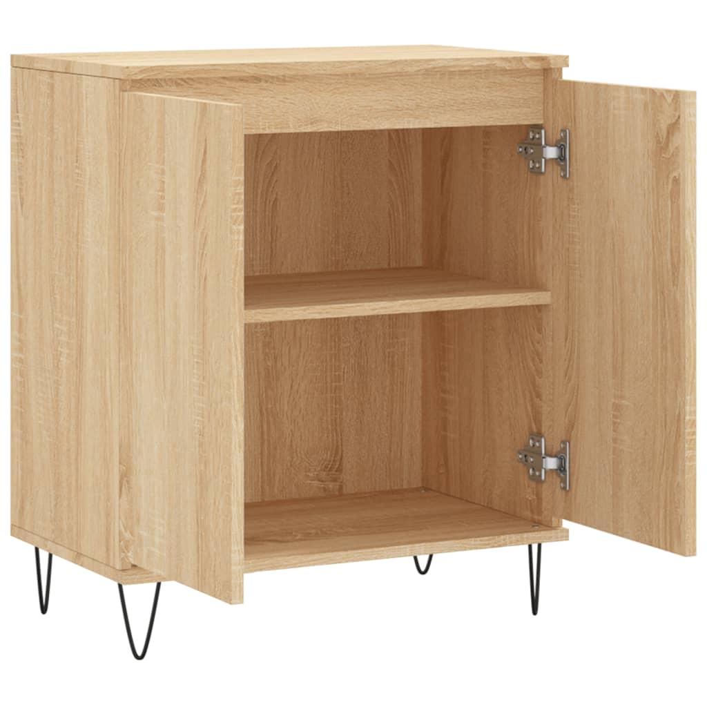 Dressoir 60X35X70 Cm Bewerkt Hout Sonoma Eikenkleurig