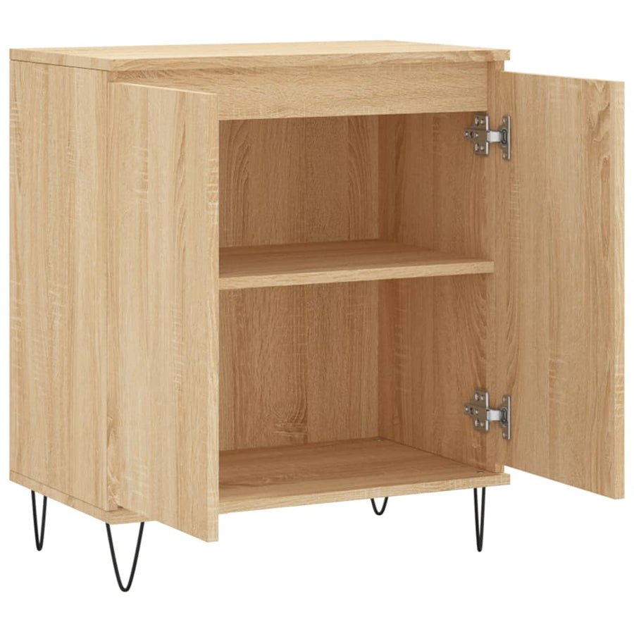 Dressoir 60X35X70 Cm Bewerkt Hout Sonoma Eikenkleurig