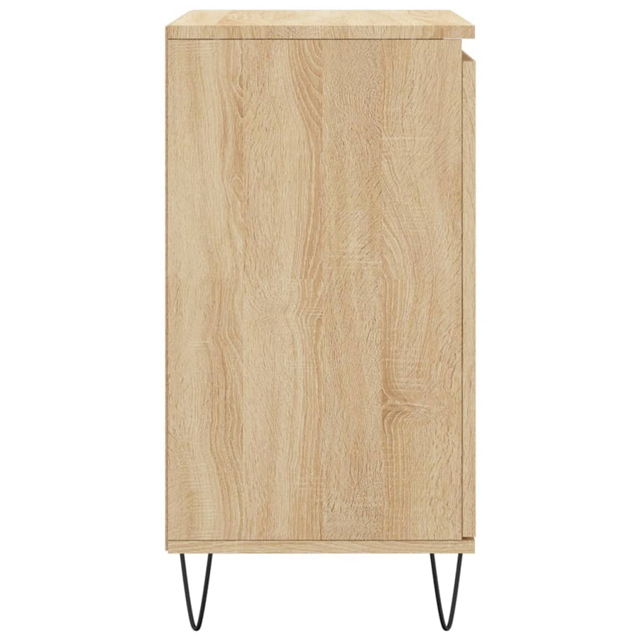 Dressoir 60X35X70 Cm Bewerkt Hout Sonoma Eikenkleurig