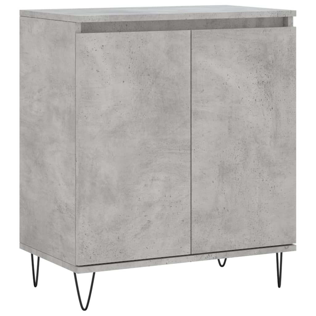 Dressoir 60X35X70 Cm Bewerkt Hout Betongrijs