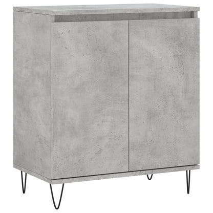 Dressoir 60X35X70 Cm Bewerkt Hout Betongrijs