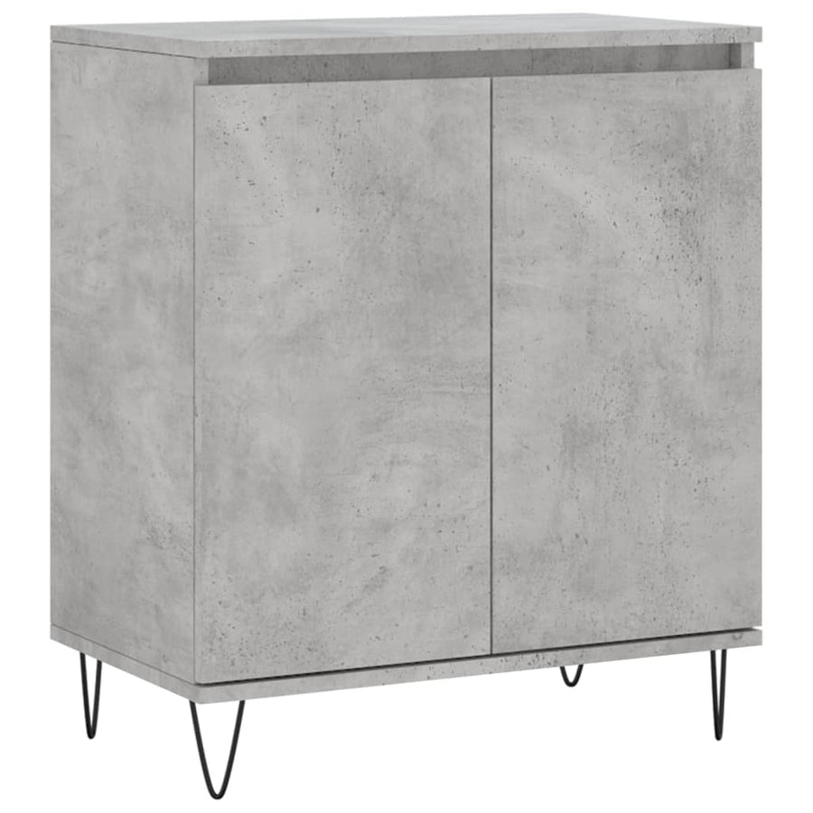 Dressoir 60X35X70 Cm Bewerkt Hout Betongrijs