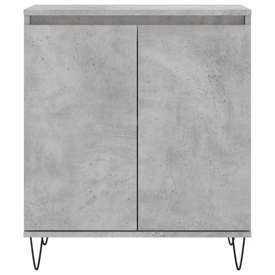 Dressoir 60X35X70 Cm Bewerkt Hout Betongrijs