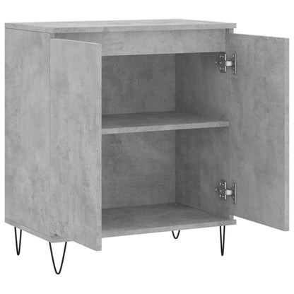 Dressoir 60X35X70 Cm Bewerkt Hout Betongrijs