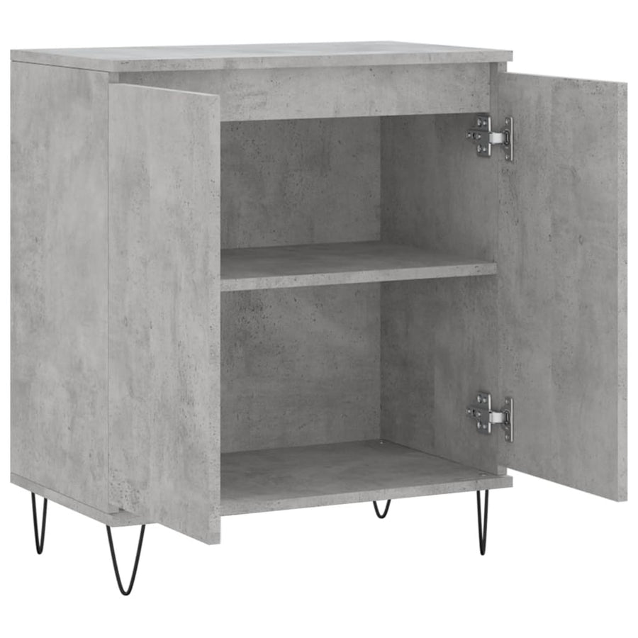 Dressoir 60X35X70 Cm Bewerkt Hout Betongrijs