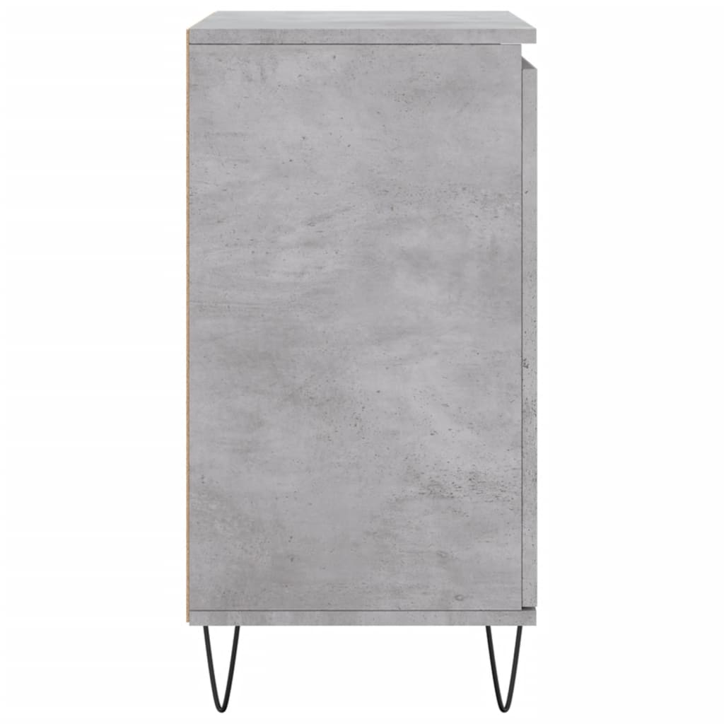 Dressoir 60X35X70 Cm Bewerkt Hout Betongrijs