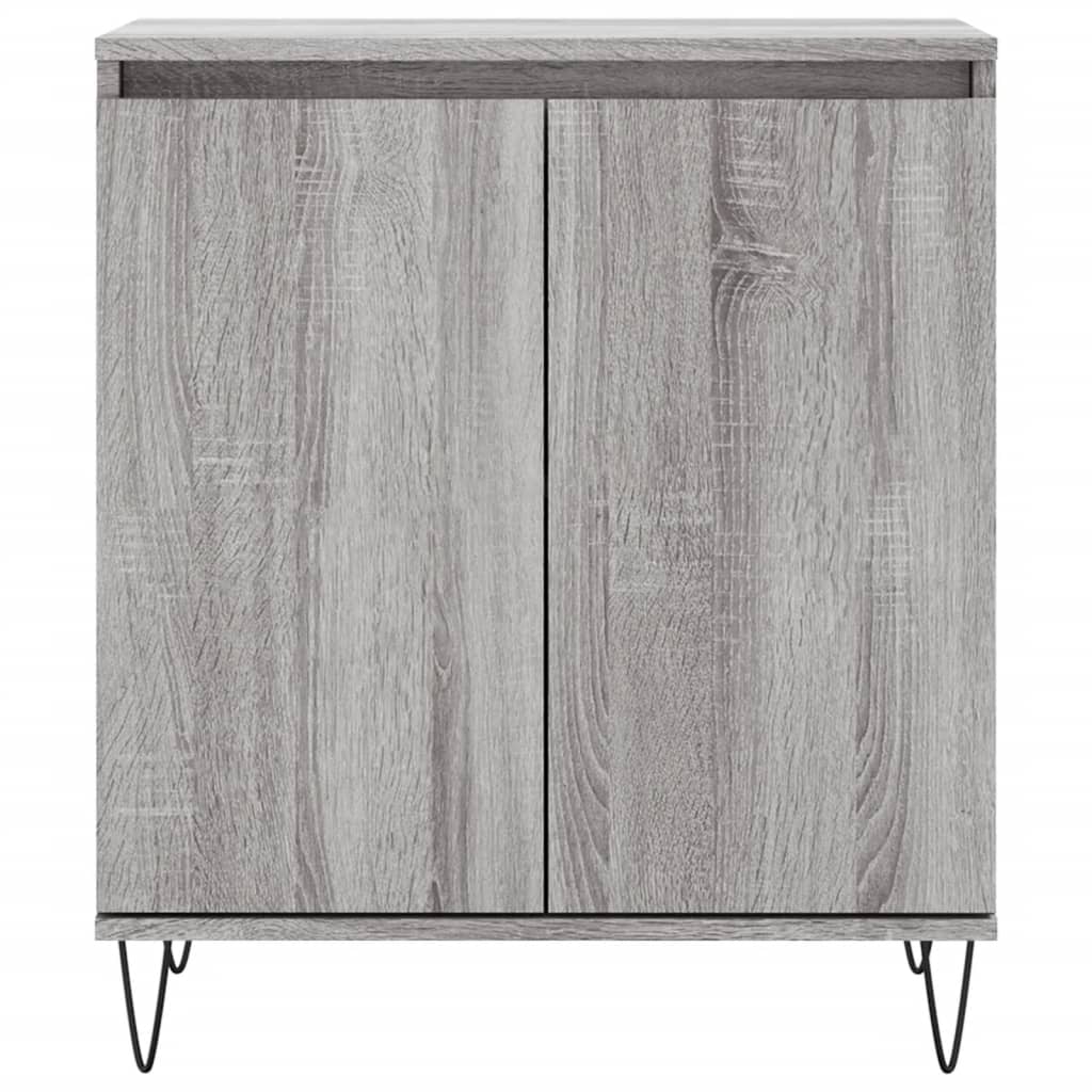 Dressoir 60X30X75 Cm Bewerkt Hout Grijs Sonoma Eikenkleurig