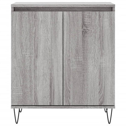 Dressoir 60X30X75 Cm Bewerkt Hout Grijs Sonoma Eikenkleurig