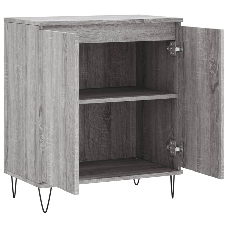 Dressoir 60X30X75 Cm Bewerkt Hout Grijs Sonoma Eikenkleurig