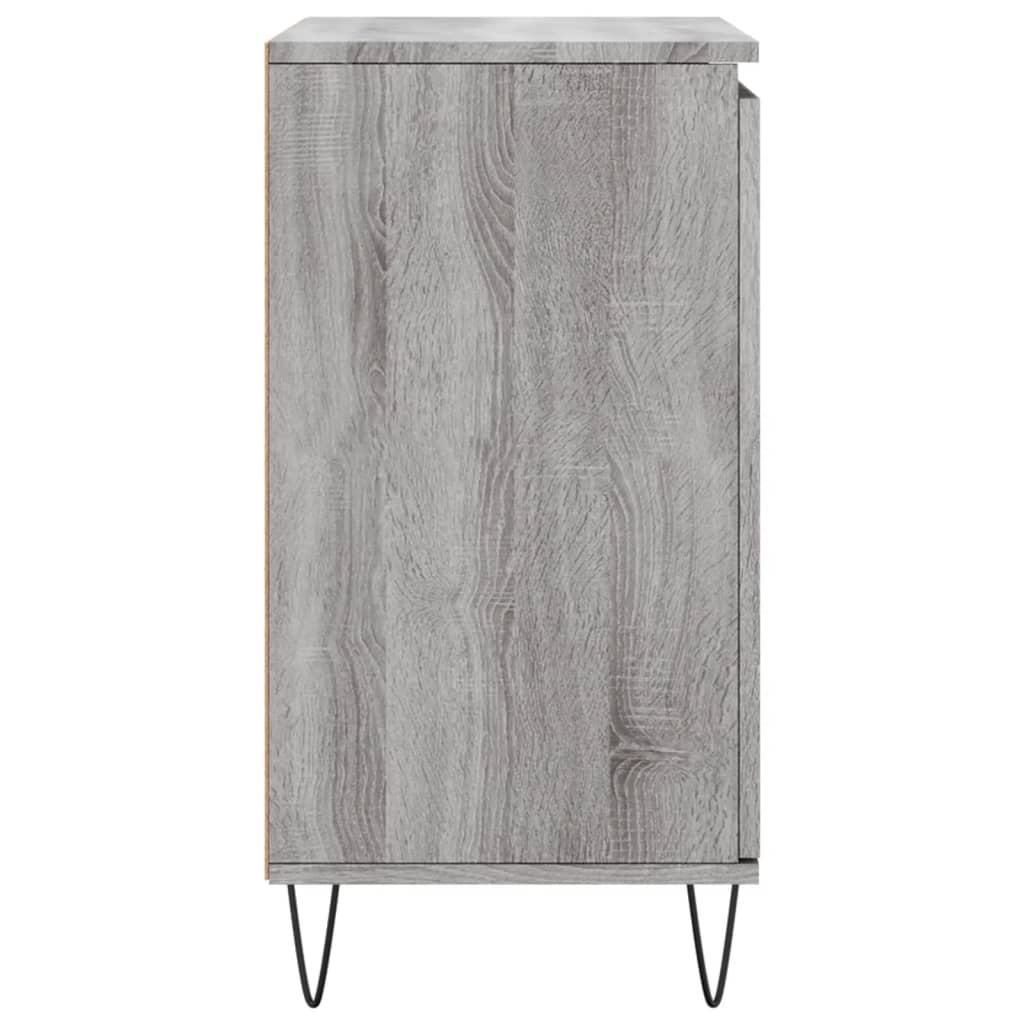 Dressoir 60X30X75 Cm Bewerkt Hout Grijs Sonoma Eikenkleurig