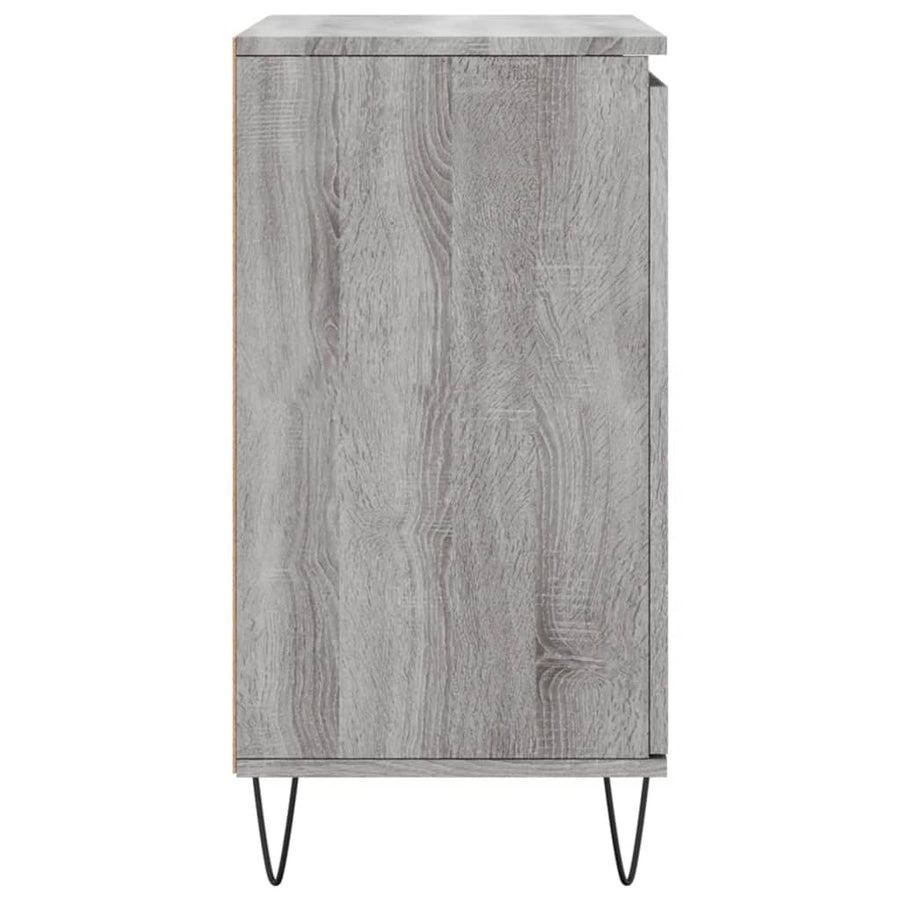 Dressoir 60X30X75 Cm Bewerkt Hout Grijs Sonoma Eikenkleurig