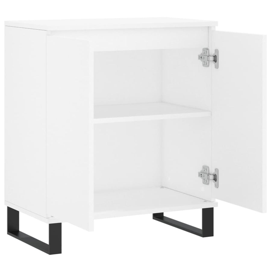 Dressoir 60X35X70 Cm Bewerkt Hout Wit