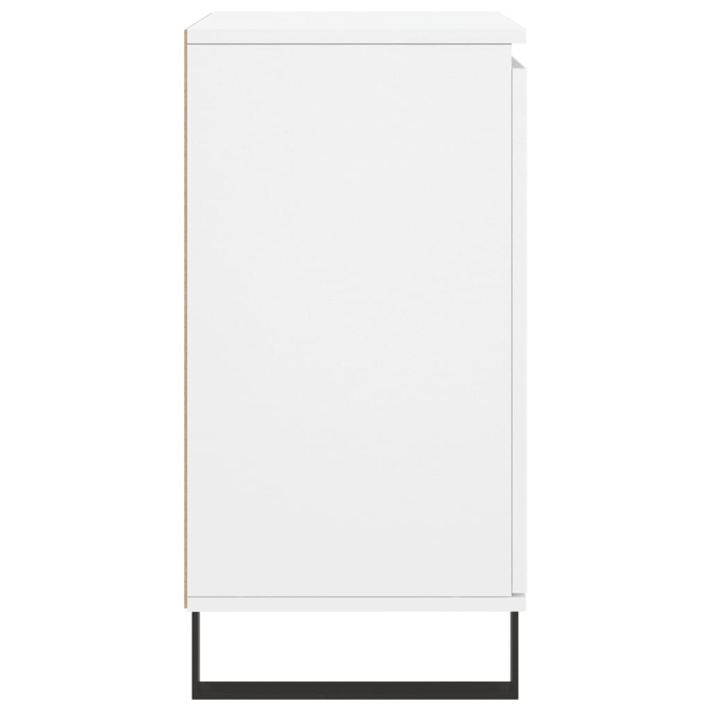 Dressoir 60X35X70 Cm Bewerkt Hout Wit
