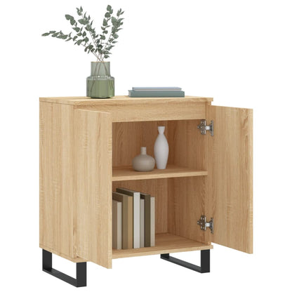 Dressoir 60X35X70 Cm Bewerkt Hout Sonoma Eikenkleurig