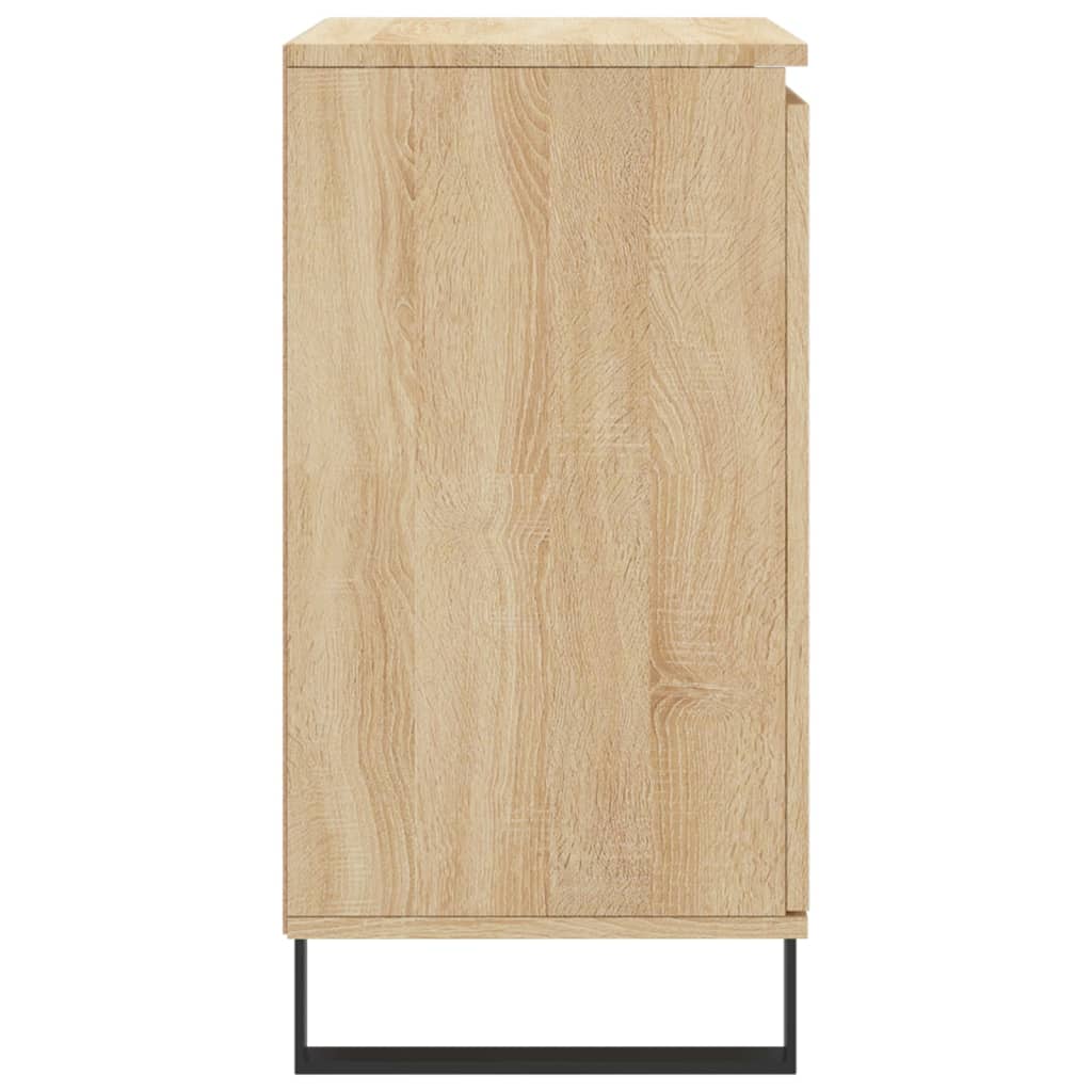Dressoir 60X35X70 Cm Bewerkt Hout Sonoma Eikenkleurig