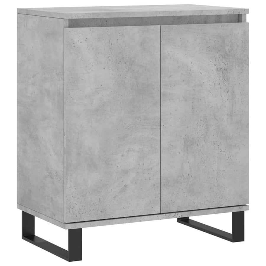 Dressoir 60X35X70 Cm Bewerkt Hout Betongrijs