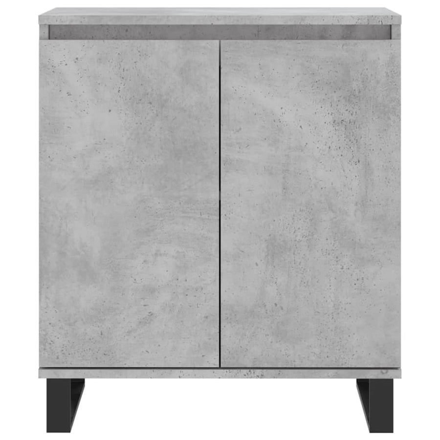 Dressoir 60X35X70 Cm Bewerkt Hout Betongrijs
