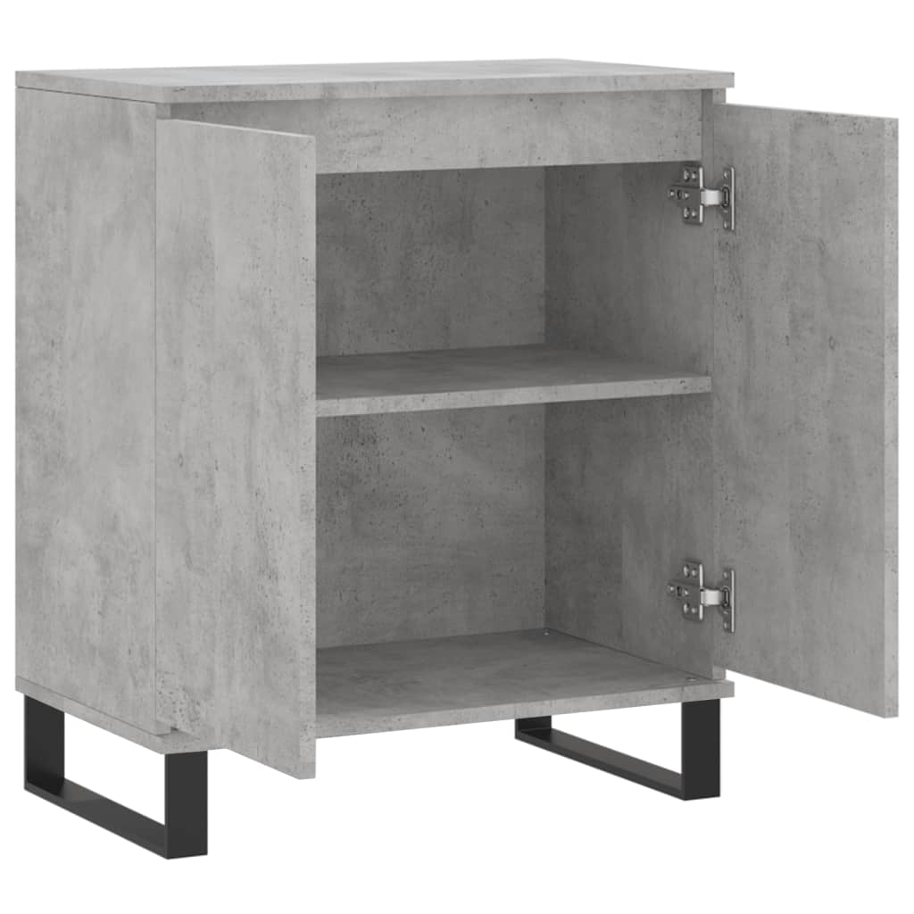 Dressoir 60X35X70 Cm Bewerkt Hout Betongrijs