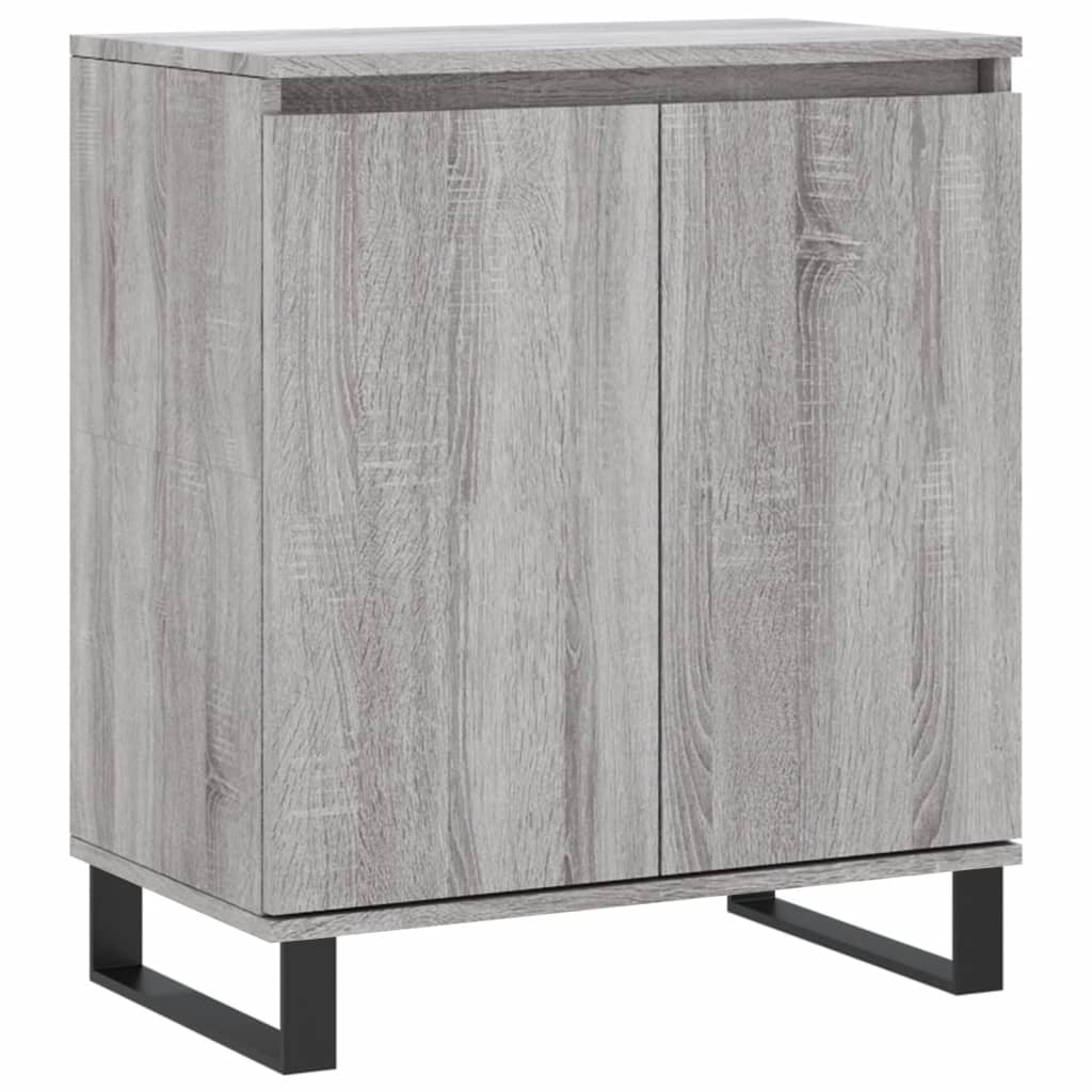 Dressoir 60X30X75 Cm Bewerkt Hout Grijs Sonoma Eikenkleurig