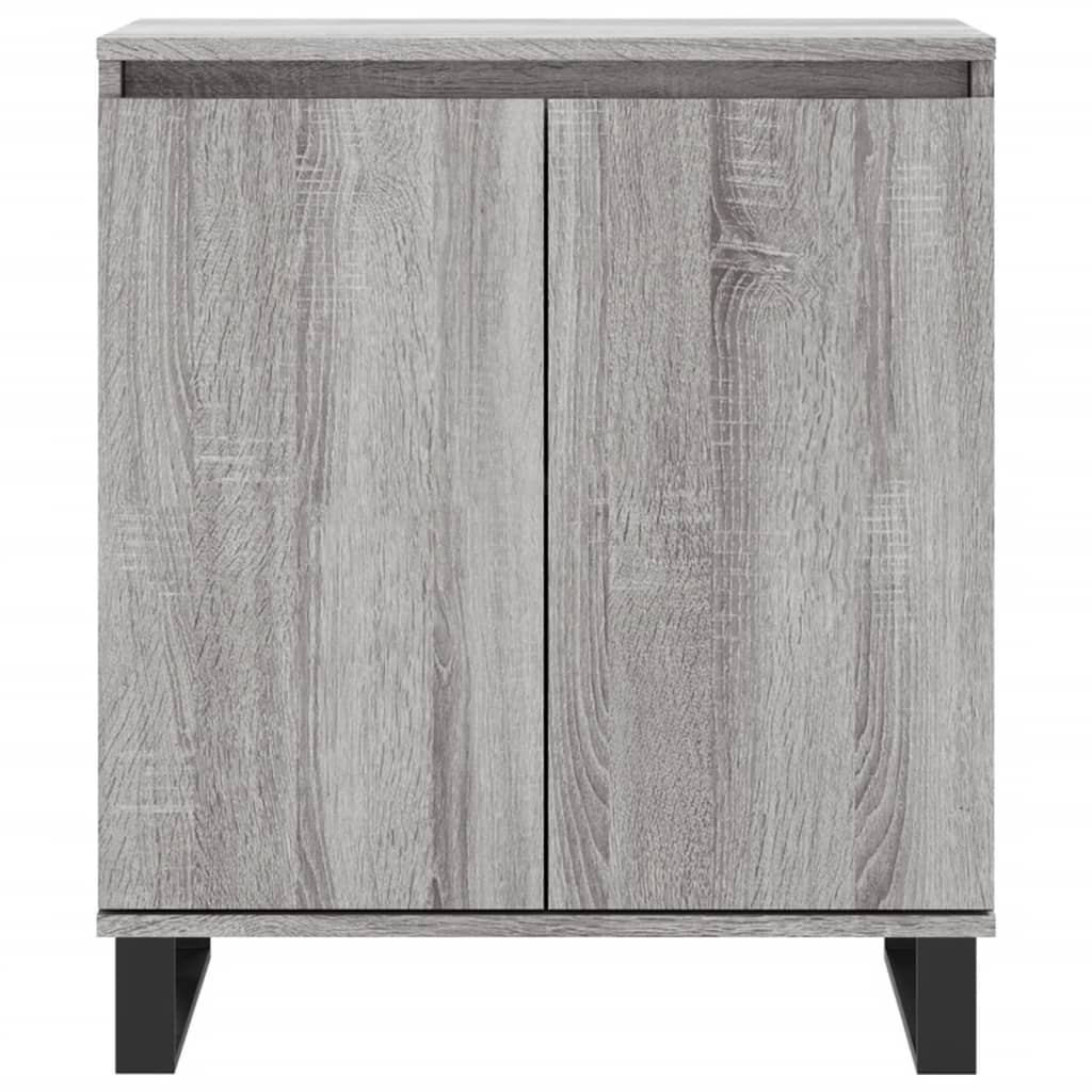 Dressoir 60X30X75 Cm Bewerkt Hout Grijs Sonoma Eikenkleurig