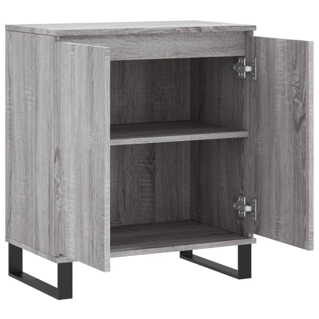 Dressoir 60X30X75 Cm Bewerkt Hout Grijs Sonoma Eikenkleurig