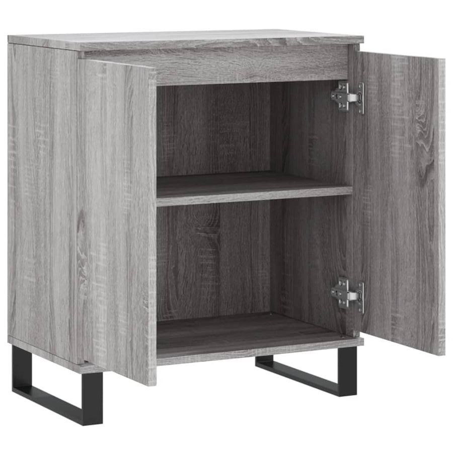 Dressoir 60X30X75 Cm Bewerkt Hout Grijs Sonoma Eikenkleurig