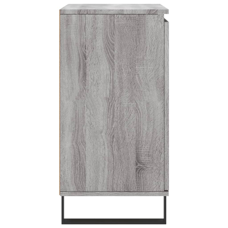Dressoir 60X30X75 Cm Bewerkt Hout Grijs Sonoma Eikenkleurig