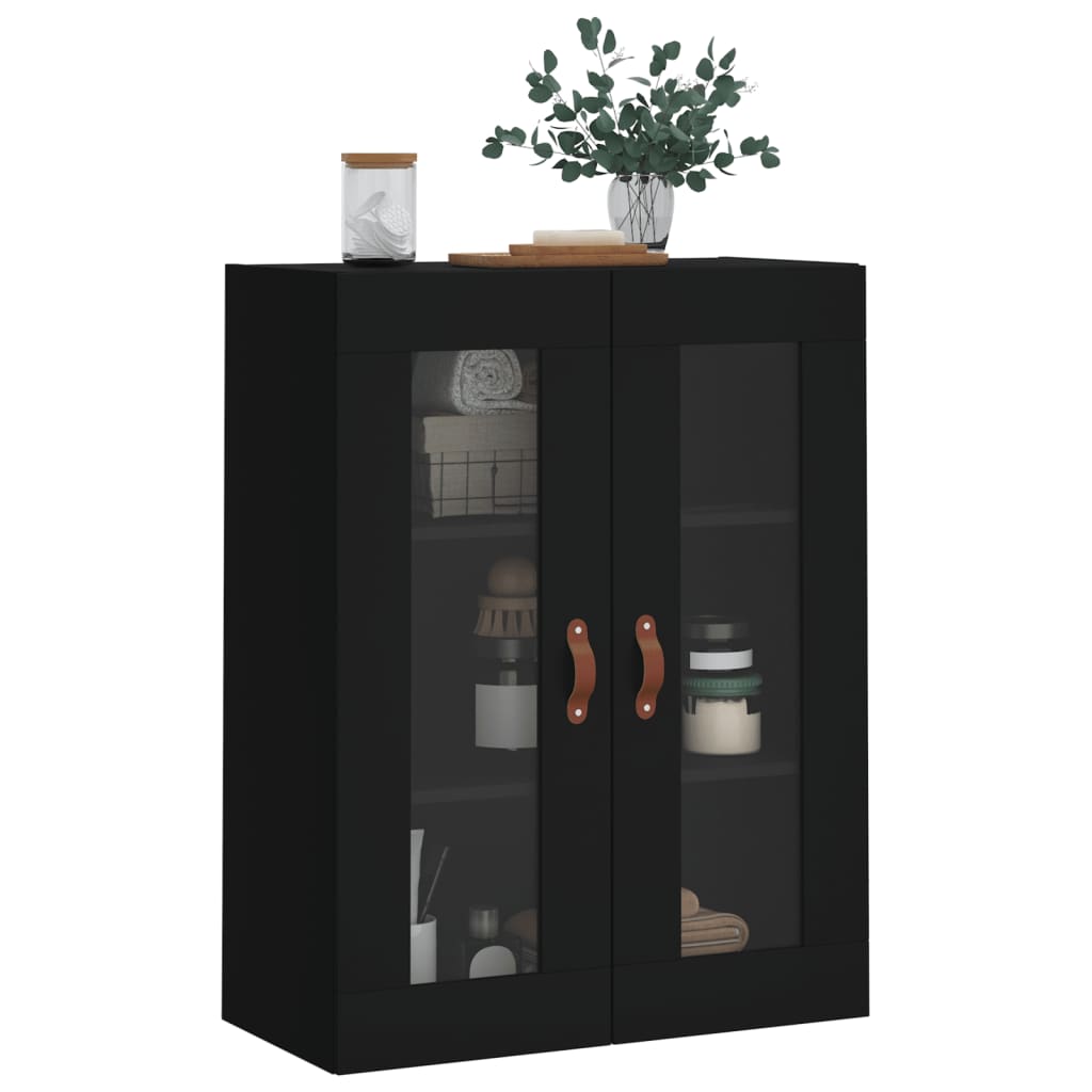 Wandkast 69,5X34X90 Cm Zwart