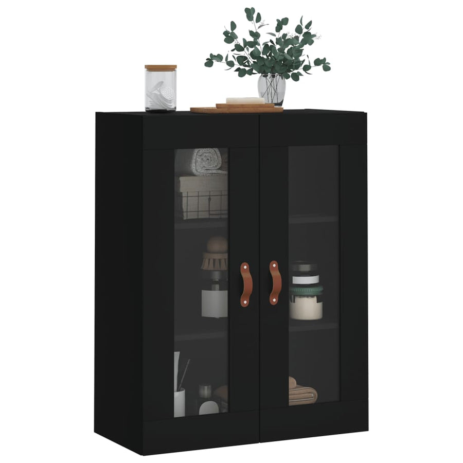 Wandkast 69,5X34X90 Cm Zwart