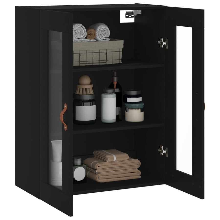 Wandkast 69,5X34X90 Cm Zwart