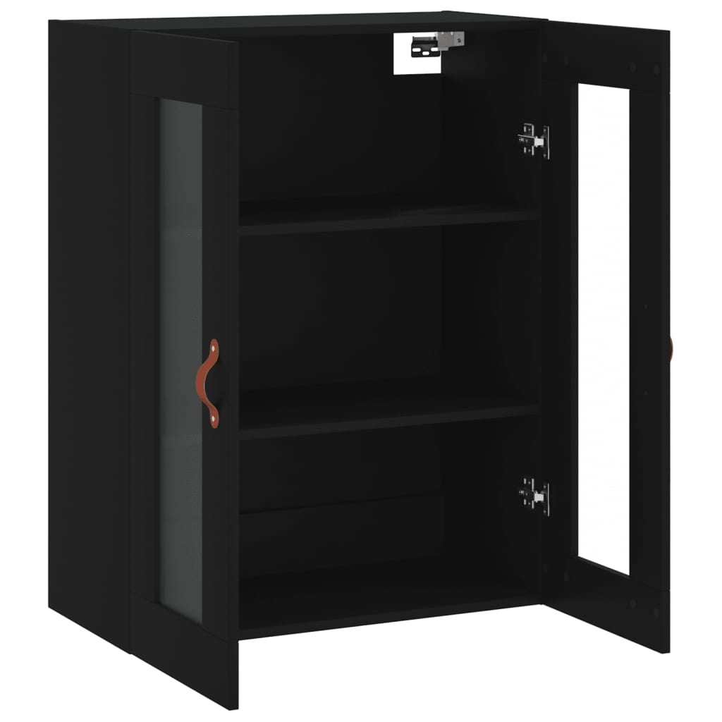 Wandkast 69,5X34X90 Cm Zwart