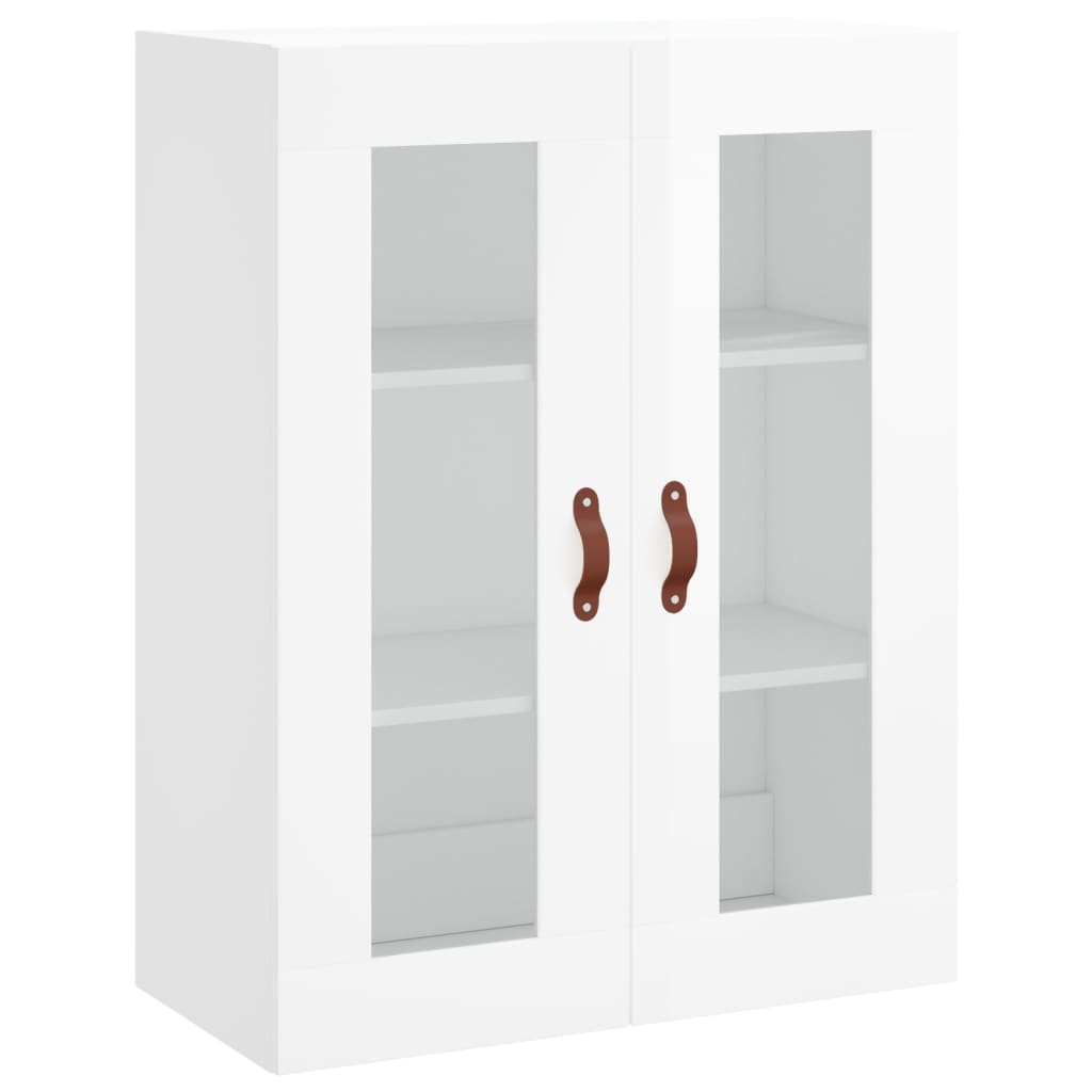 Wandkast 69,5X34X90 Cm Hoogglans Wit