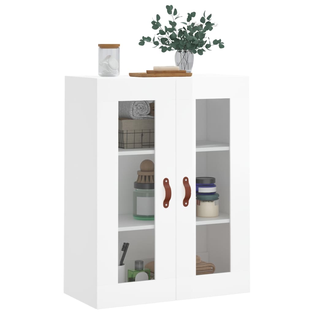 Wandkast 69,5X34X90 Cm Hoogglans Wit