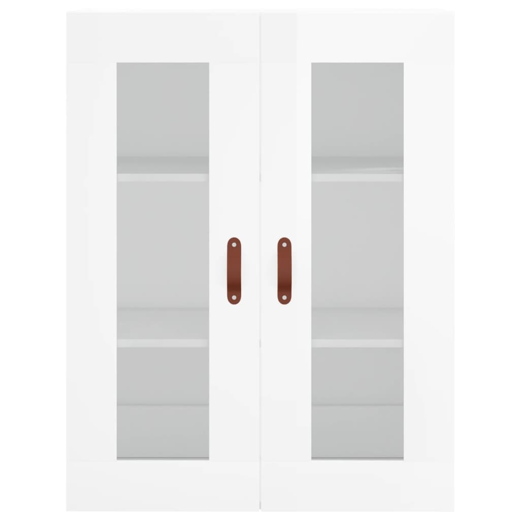 Wandkast 69,5X34X90 Cm Hoogglans Wit