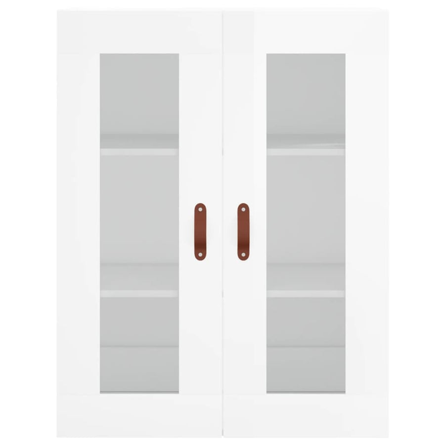 Wandkast 69,5X34X90 Cm Hoogglans Wit