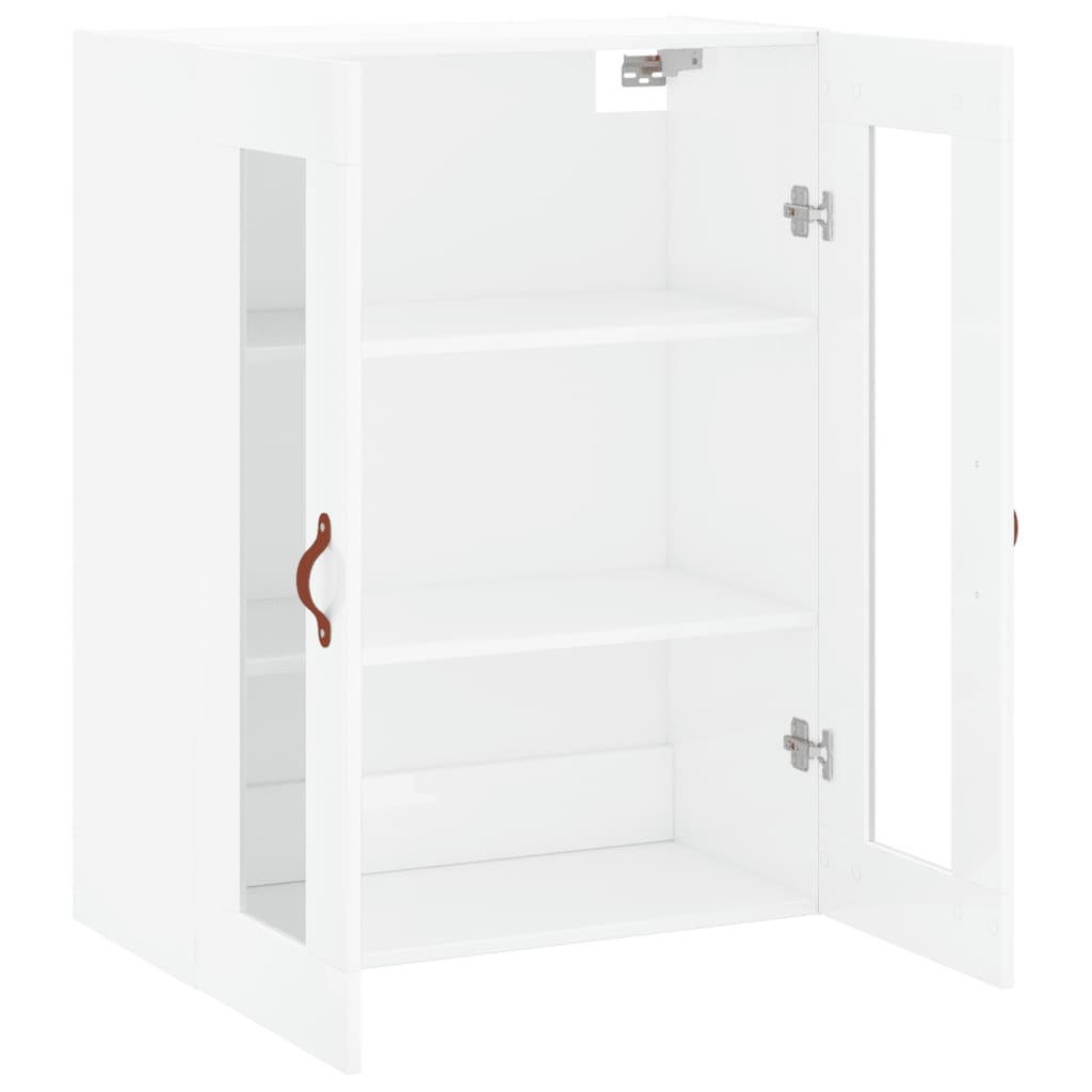 Wandkast 69,5X34X90 Cm Hoogglans Wit