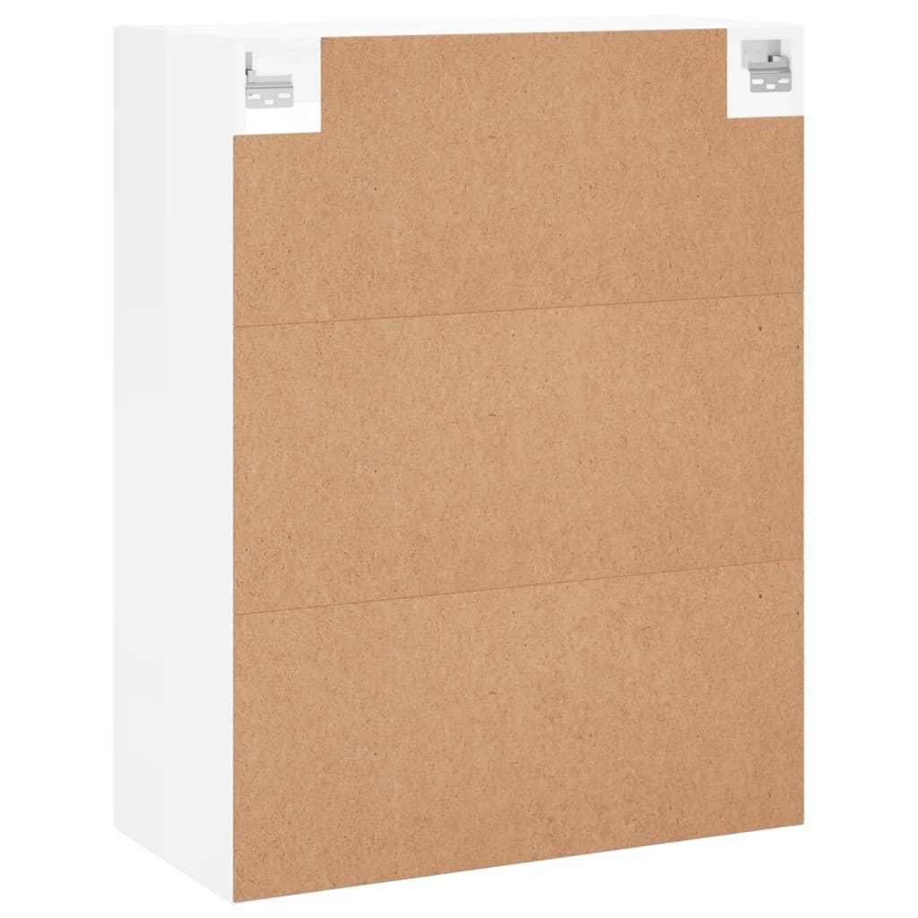Wandkast 69,5X34X90 Cm Hoogglans Wit