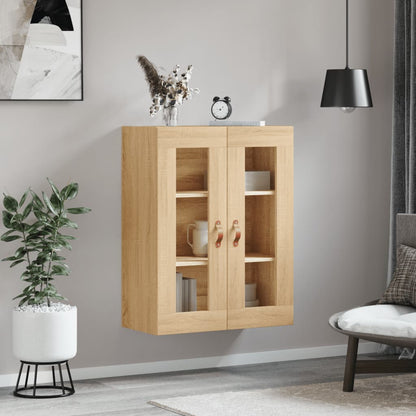 Wandkast 69,5X34X90 Cm Sonoma Eikenkleurig