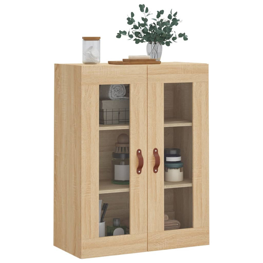 Wandkast 69,5X34X90 Cm Sonoma Eikenkleurig