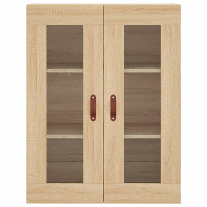Wandkast 69,5X34X90 Cm Sonoma Eikenkleurig