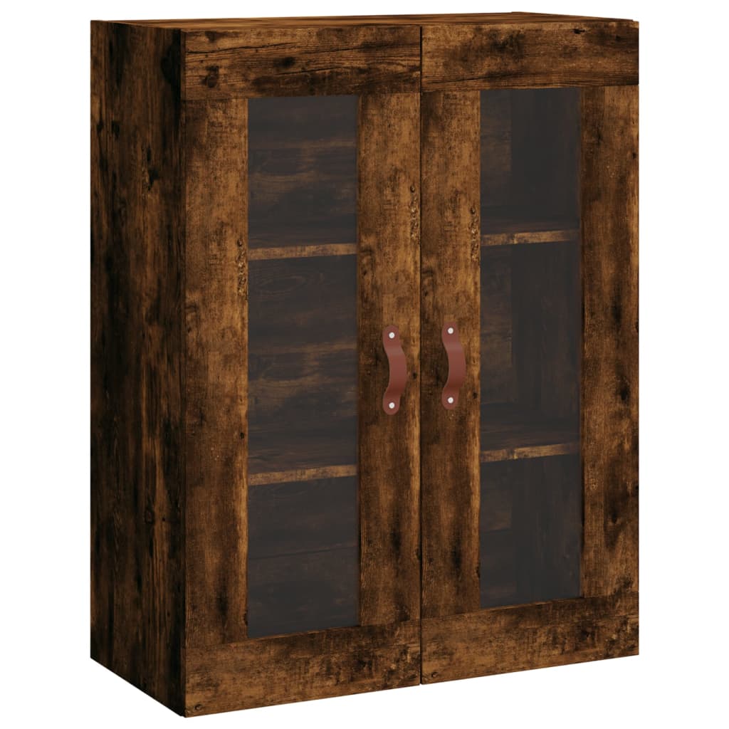 Wandkast 69,5X34X90 Cm Gerookt Eikenkleurig