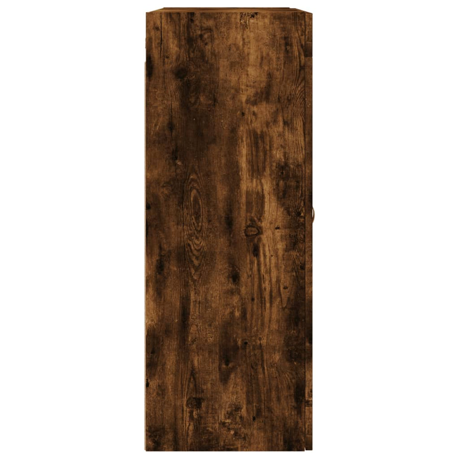 Wandkast 69,5X34X90 Cm Gerookt Eikenkleurig